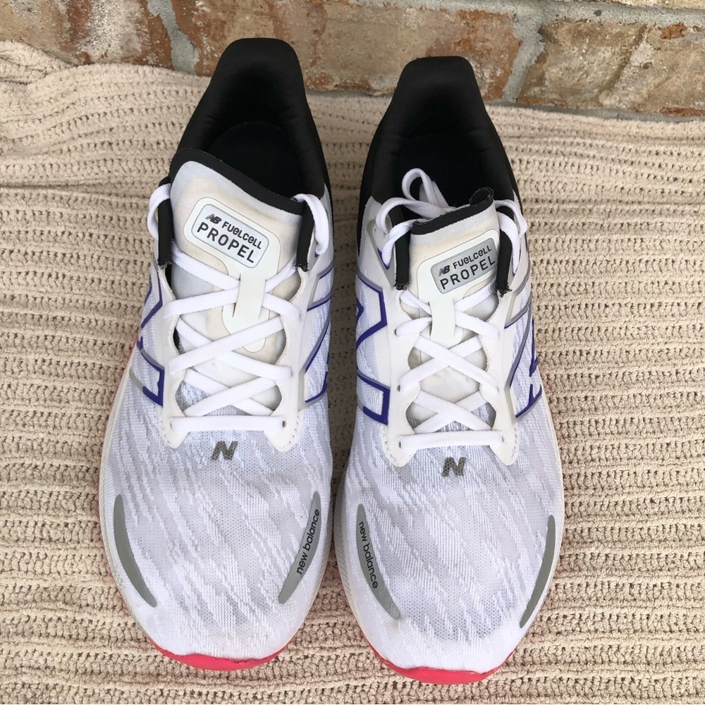 New Balance NB WFCPRLM3 Fuelcell Propel 3 White/Pink/Violet Running Shoes 10B - Picture 2 of 15